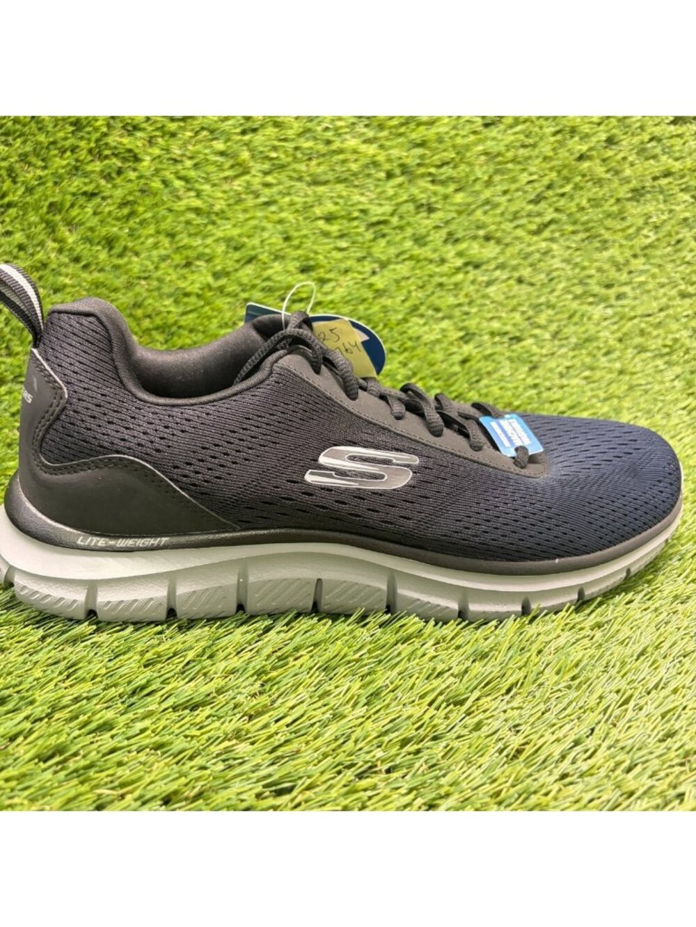 Skechers Track Leshur Mens Size 9 Blue Gray Athletic Running Shoes Sneakers